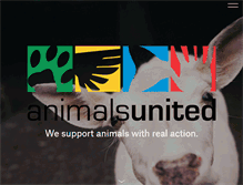 Tablet Screenshot of animalsunited.com